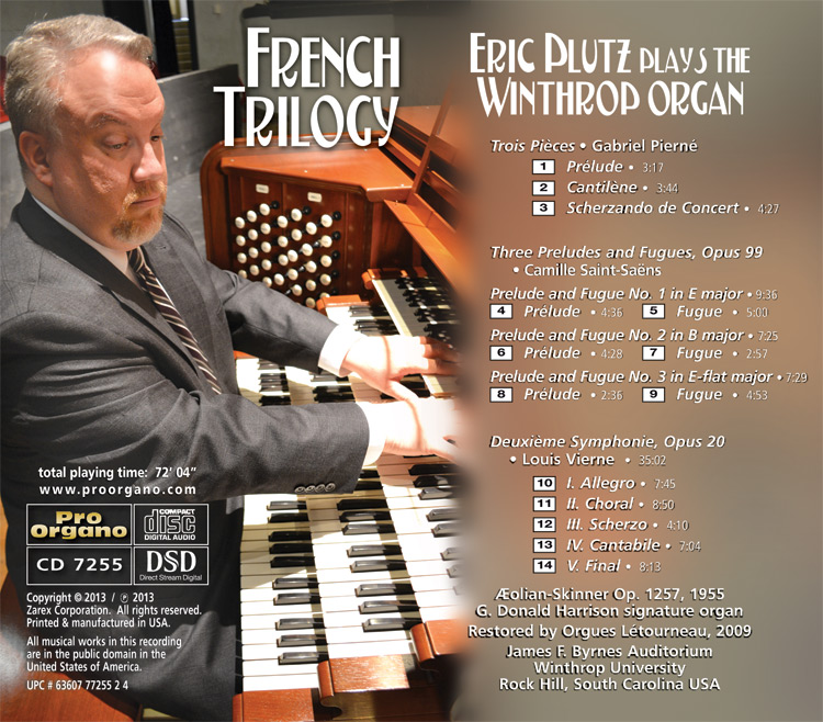 French Trilogy <br>(Audio CD) <br>Eric Plutz - Image 2