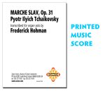 Marche Slav, Op 31 by P. I. Tchaikovsky - transcription, music score and CD package