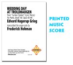 Wedding Day at Troldhaugen - Grieg - organ transcription, music score
