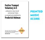 Festive Trumpet Voluntary in E - printed music score