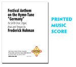 Festival Anthem on the Hymn-tune Germany - Printed Full Score plus CD-ROM PDF parts