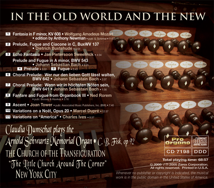 In the Old World and the New (Audio CD) Claudia Dumschat - Image 2
