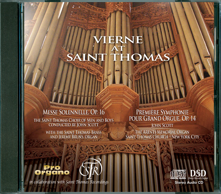 Vierne at Saint Thomas <br>(Audio CD) <br>Choir of Saint Thomas Church, John Scott