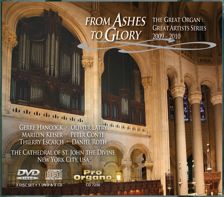 From Ashes to Glory DVD plus 2 CDs Latry, Keiser, Conte, Escaich, Roth, Hancock