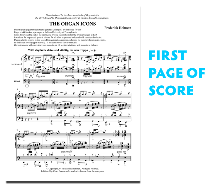The Organ Icons - Printed Music Score - Image 2